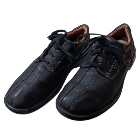 Ecco Fusion Comfort Shoes Bicycle Toe Oxfords Black Lace Up US 10-10.5 EU 44 main image 5